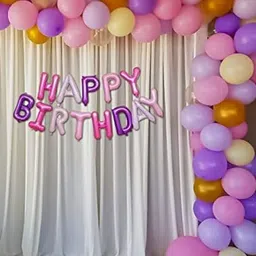Special You Pink & Gold Toned 65 Pieces Happy Birthday Decor-image-76