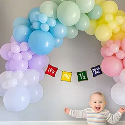 SPECIAL YOU 63 Pcs white & purple Pastel  Birthday Decoration Kit-image-79