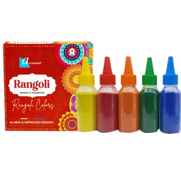 Ascension Set Of 5 Rangoli Making Colors Bottles-25