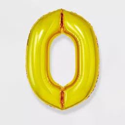 Art Street Number 0 Foil Helium Balloon- 40.64 cm-picture-41
