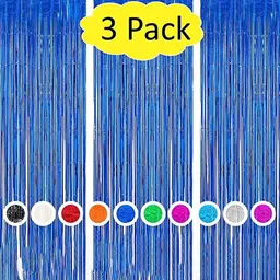 Special You Blue 3 Pieces Sheer Curtain Decors-image-85
