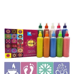Ascension Set Of 10 Rangoli Color Bottles-20