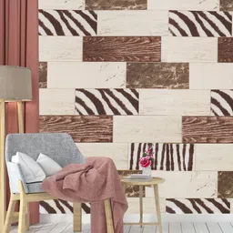 Dakshya Industries Brown & Beige Printed Self-Adhesive Wallpaper-image-62
