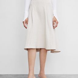 Urban Revivo Textured Fabric Midi A-Line Skirts-image-10