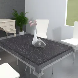 MONKDECOR Transparent 4 Seater Rectangle Waterproof Table Cover-picture-13