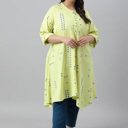 W Women Plus SizeRound Neck Geometric Printed Kurta-picture-17