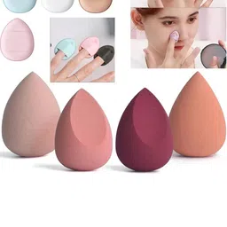 Facejewel Set Of 8 Finger Sponge & Pizza Puff-1