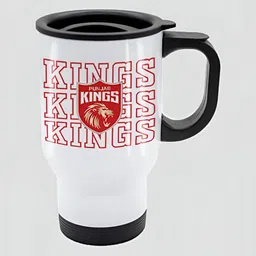 FanCode White & Red Printed Vacuum Insulated Lid Stainless Steel Mug - 450 ML-48