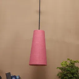 Devansh Pink & Black Textured Ceiling Lamp-17