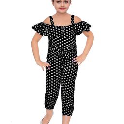 BAESD Girls Printed Ruffled Basic Jumpsuit-image-65