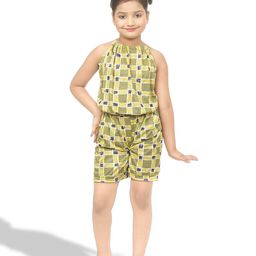 BAESD Girls Printed Sleeveless Playsuit-image-64