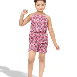 BAESD Girls Printed Sleeveless Playsuit-image-63