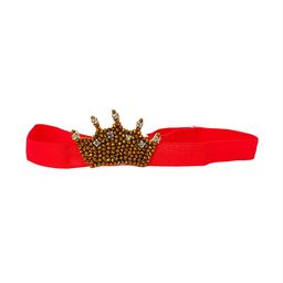 Choko Girls Gold-Toned & Black Embellished Hairband-image-97