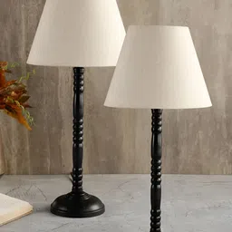 BTR CRAFTS  White 2 Pieces Table Lamps with Adjustable Cord-52