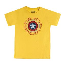 Marvel by Wear Your Mind Boys Yellow Printed Pure Cotton T-shirt-picture-17