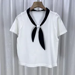 StyleCast Girls Solid Tie-Up Neck Top-18