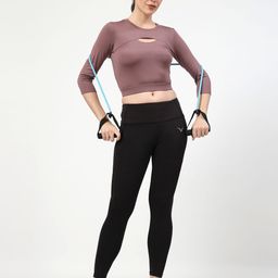 Invincible Women Front Hole Crop Top-image-126