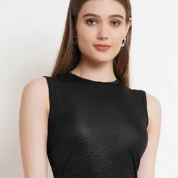 Popwings Sleeveless Fitted Crop Top-image-33