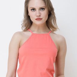 BAESD Shoulder Straps Cotton Fitted Crop Top-image-56