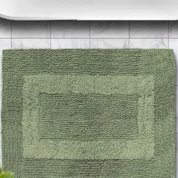 LUXEHOME INTERNATIONAL Paris Green 2800 GSM Pure Cotton Quick Dry Reversible Bath Rug-picture-17