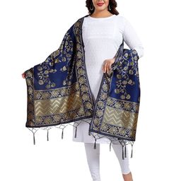 keshubaba Ethnic Motifs Woven Design Zari Dupatta-picture-49