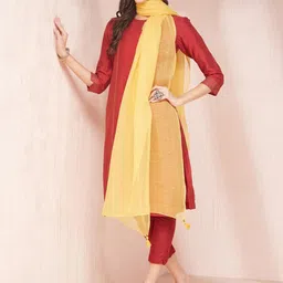 Fabindia Woven Design Cotton Silk Dupatta-13