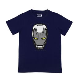 Marvel by Wear Your Mind Boys Navy Blue & Black Iron Man Printed T-shirt-image-9