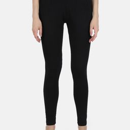 Monte Carlo Women Black Solid Ankle-Length Leggings-image-90