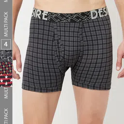 T.T. Pack Of 4 Desire 100% Combed Cotton Printed Trunks-picture-20