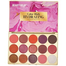 BeautyRelay London Marker Hydrating Creamy Texture Lipstick Palette 42 g - Color Rich-11