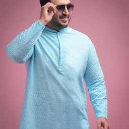 Sztori Ethnic Motifs Embroidered Pure Cotton Straight Kurta with Pyjama-picture-18