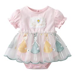 StyleCast Infant Girls Pink Self Design Fit & Flare Cotton Dress With Bloomer-30