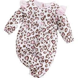StyleCast Infant Girls Conversational Printed Pure Cotton Rompers-image-20