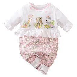 StyleCast Infant Girls Pink Printed Cotton Romper-image-59