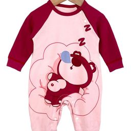 StyleCast Infants Girls Pink Printed Cotton Rompers-image-55