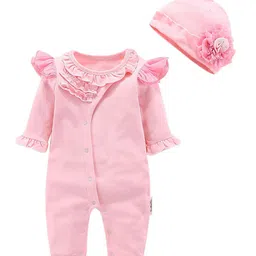 StyleCast Infant Girls Pink Cotton Rompers-image-64