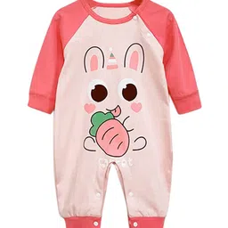 StyleCast Infant Girls Pink Printed Cotton Rompers-image-80
