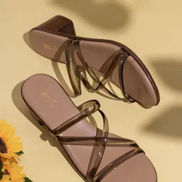 Inc 5 Striped Party Block Sandals-15