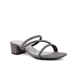 Inc 5 Grey Embellished Party Block Heels-2