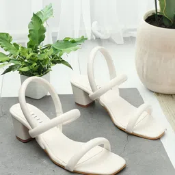 ELLE Open Toe Block Heels image 3