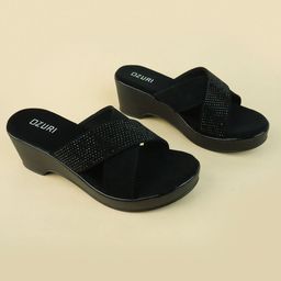 Ozuri Suede Party Block Sandals-13