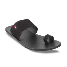 Metro Men Black Ethnic Comfort Sandals-image-47