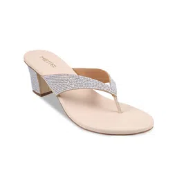 Metro Embellished Block Heels-15