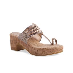 ERIDANI Gold-Toned Textured Block Heels-picture-49