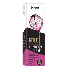KISRA Gold Organic Onion Hair Oil for Hair Growth & Hairfall Control - 100ml-48