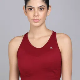 KOBO Full Coverage Removable Padding Rapid Dry Racerback Workout Bra All Day Comfort-11