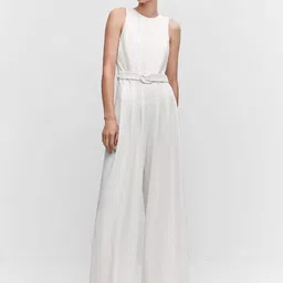 MANGO Basic Jumpsuit with Belt-1