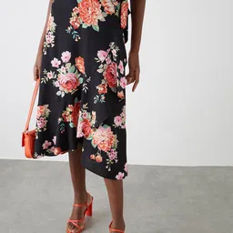 DOROTHY PERKINS Floral Print Frill Wrap Skirt-picture-15