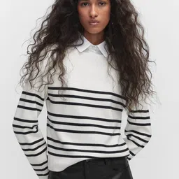 MANGO Women Striped Pullover-image-97