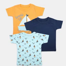 V-Mart Infant Kids Pack of 3 Graphic Printed Cotton T-shirt-picture-11